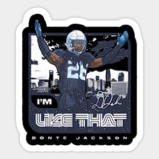 Donte Jackson Carolina I'M Like T Cityscape Sticker